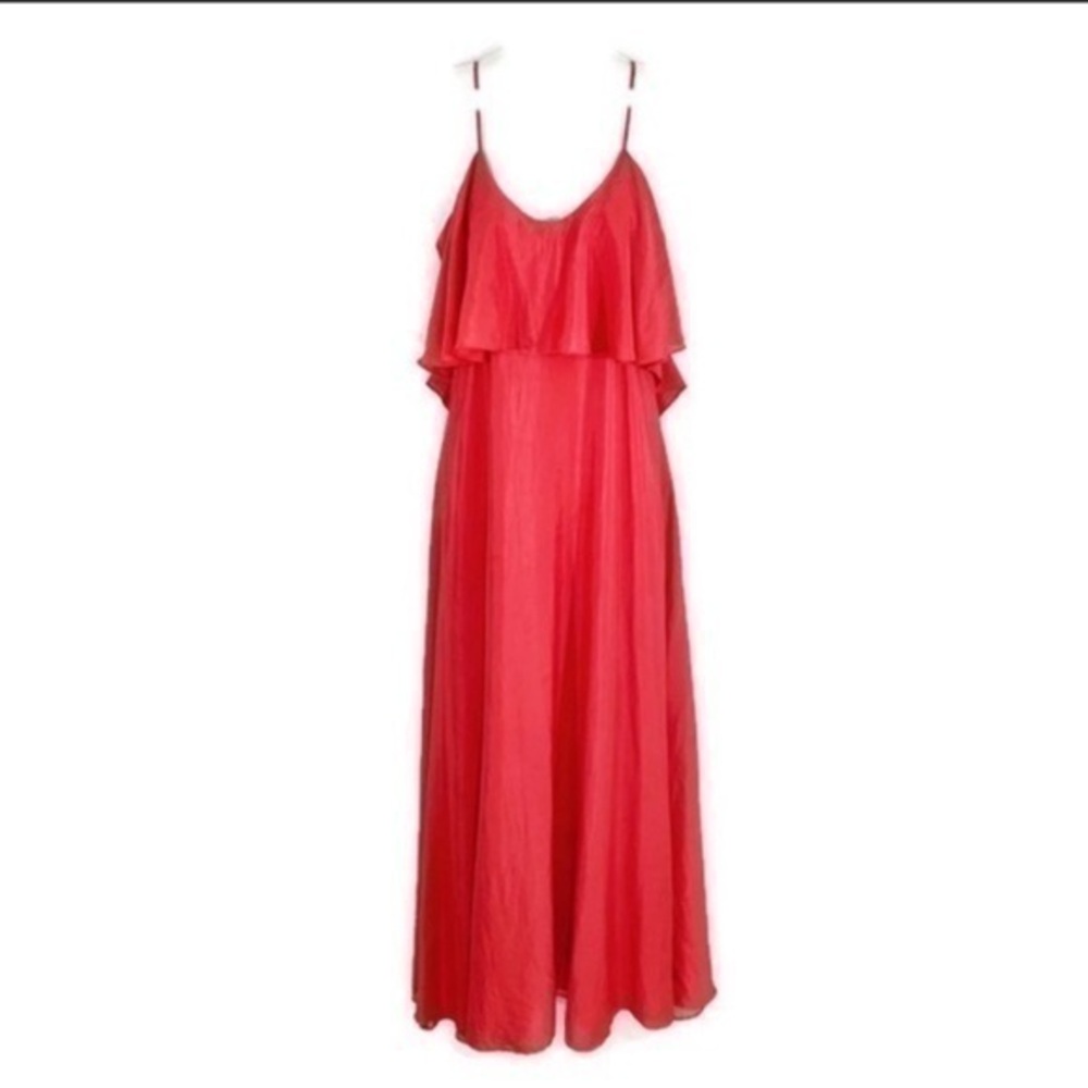 BCBGeneration redclay flutter tank maxi dress